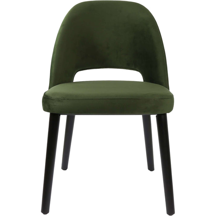 Durafurn Semifreddo Chair - Black Legs/Avocado Velvet