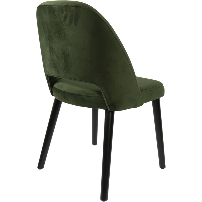 Durafurn Semifreddo Chair - Black Legs/Avocado Velvet