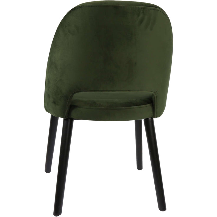Durafurn Semifreddo Chair - Black Legs/Avocado Velvet