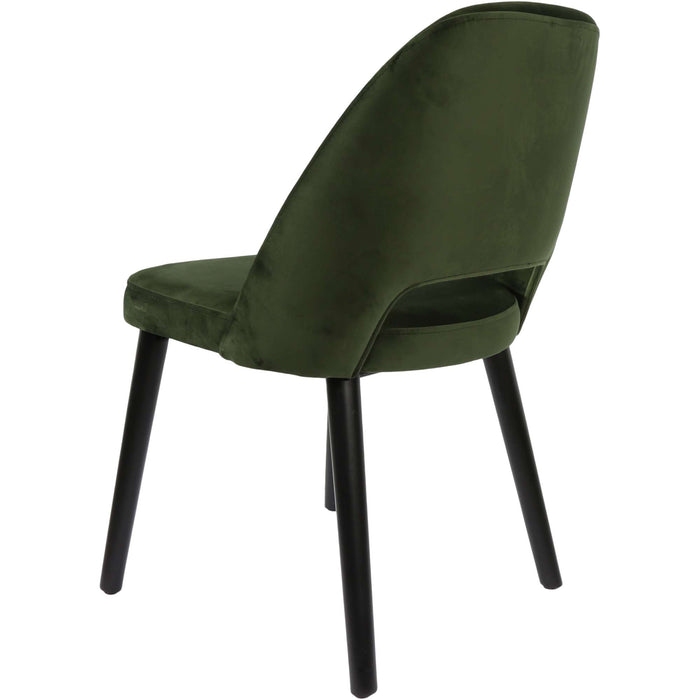 Durafurn Semifreddo Chair - Black Legs/Avocado Velvet
