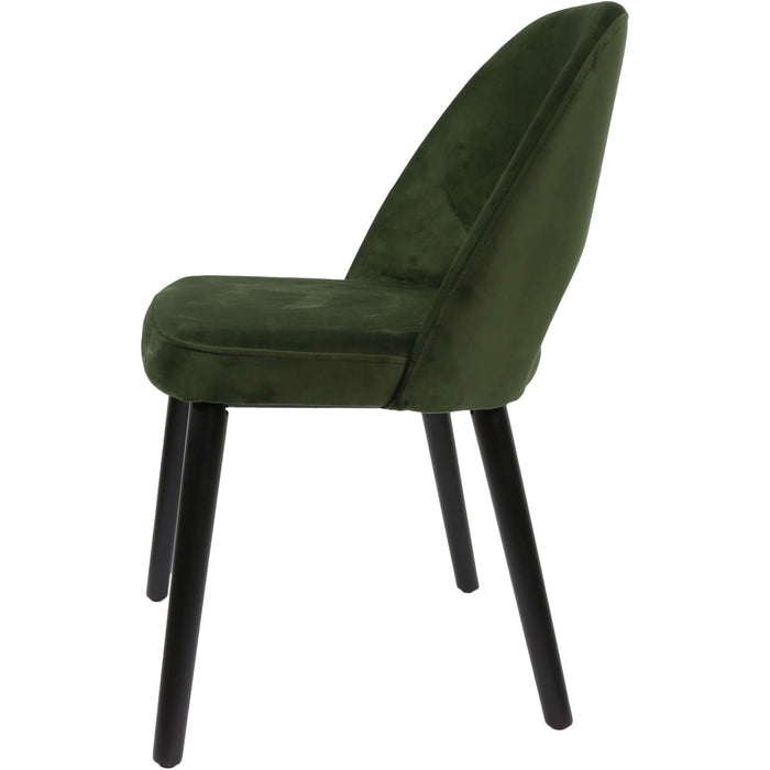 Durafurn Semifreddo Chair - Black Legs/Avocado Velvet