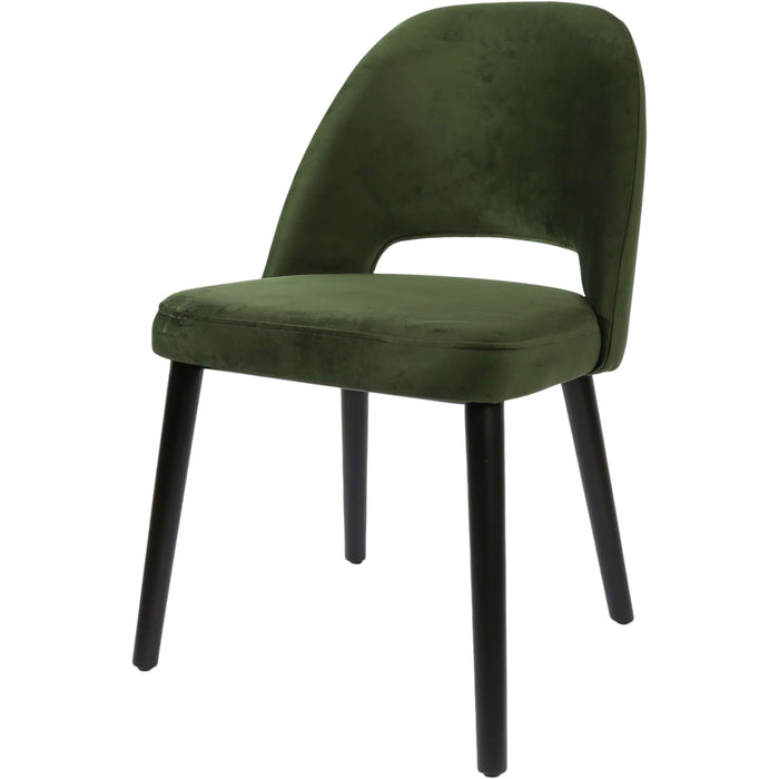 Durafurn Semifreddo Chair - Black Legs/Avocado Velvet