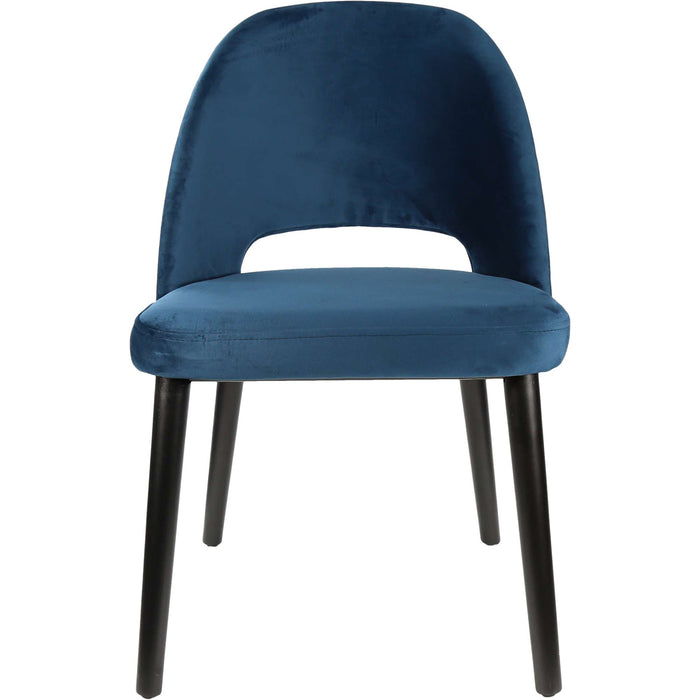Durafurn Semifreddo Chair - Black Legs/Denim Velvet