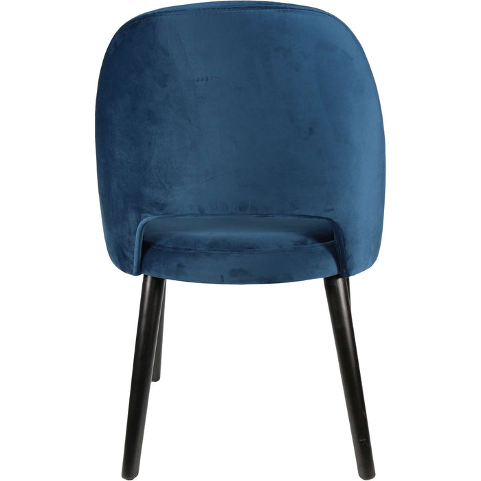 Durafurn Semifreddo Chair - Black Legs/Denim Velvet