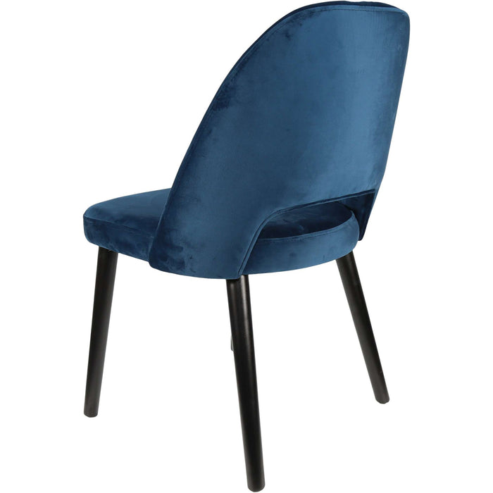 Durafurn Semifreddo Chair - Black Legs/Denim Velvet