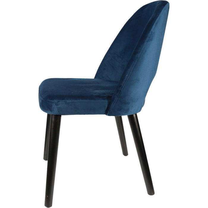 Durafurn Semifreddo Chair - Black Legs/Denim Velvet
