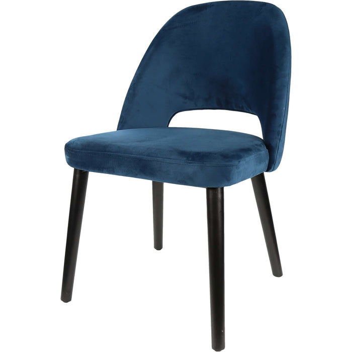 Durafurn Semifreddo Chair - Black Legs/Denim Velvet