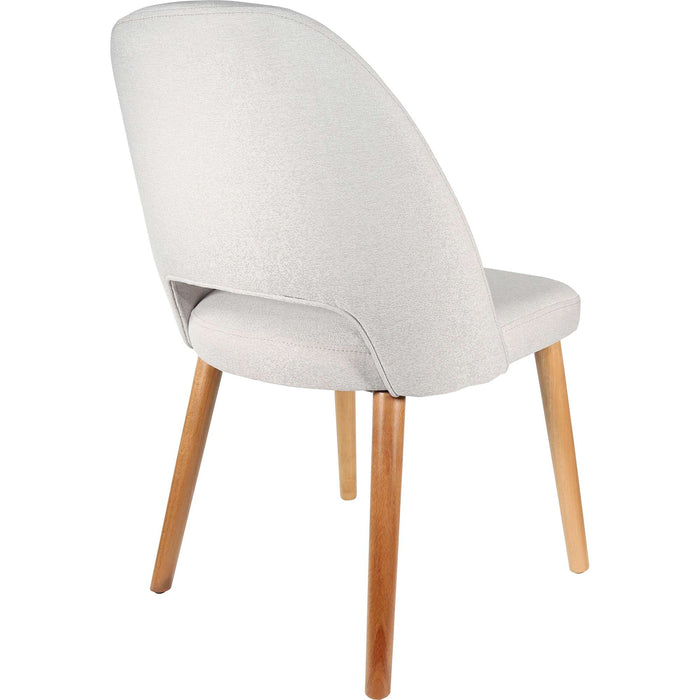 Durafurn Semifreddo Chair - Trojan Oak Legs/ Light Grey Woven Fabric