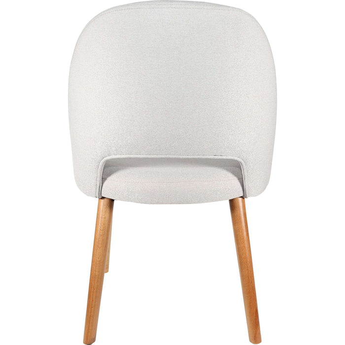 Durafurn Semifreddo Chair - Trojan Oak Legs/ Light Grey Woven Fabric