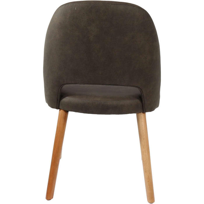 Durafurn Semifreddo Chair - Trojan Oak Legs/Charcoal Fabric