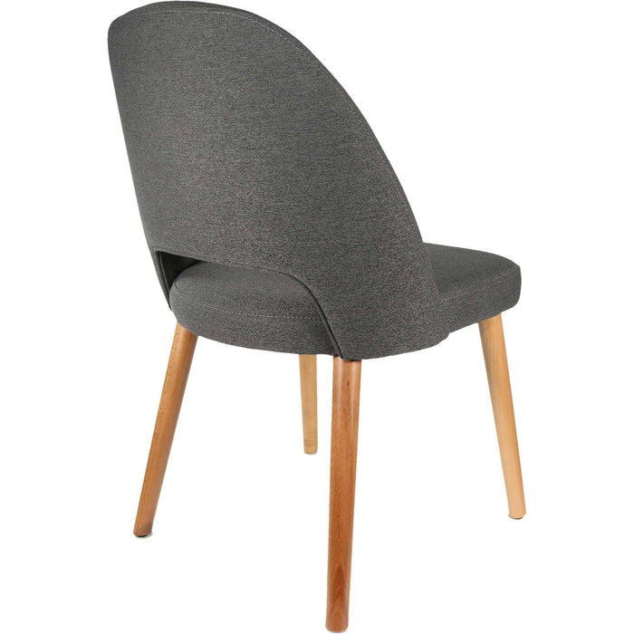 Durafurn Semifreddo Chair - Trojan Oak Legs/Anthracite Woven Fabric