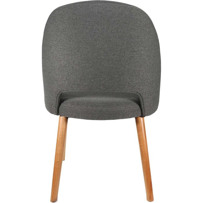 Durafurn Semifreddo Chair - Trojan Oak Legs/Anthracite Woven Fabric