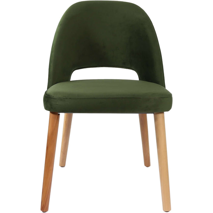 Durafurn Semifreddo Chair - Trojan Oak Legs/Avocado Velvet