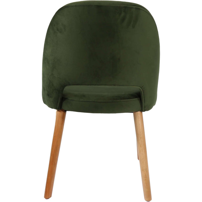 Durafurn Semifreddo Chair - Trojan Oak Legs/Avocado Velvet