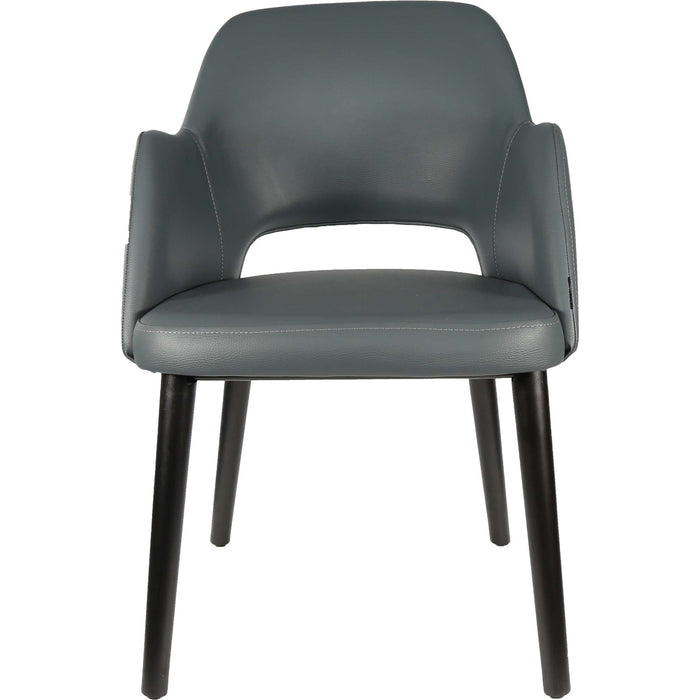 Durafurn Sorbet Chair - Black Legs/Anthracite Vinyl