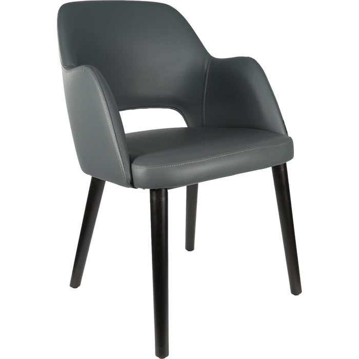 Durafurn Sorbet Chair - Black Legs/Anthracite Vinyl
