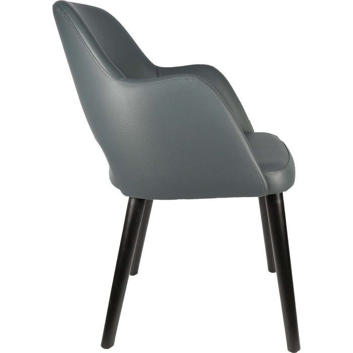Durafurn Sorbet Chair - Black Legs/Anthracite Vinyl