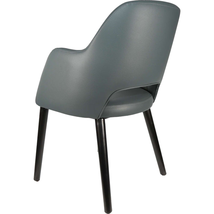 Durafurn Sorbet Chair - Black Legs/Anthracite Vinyl