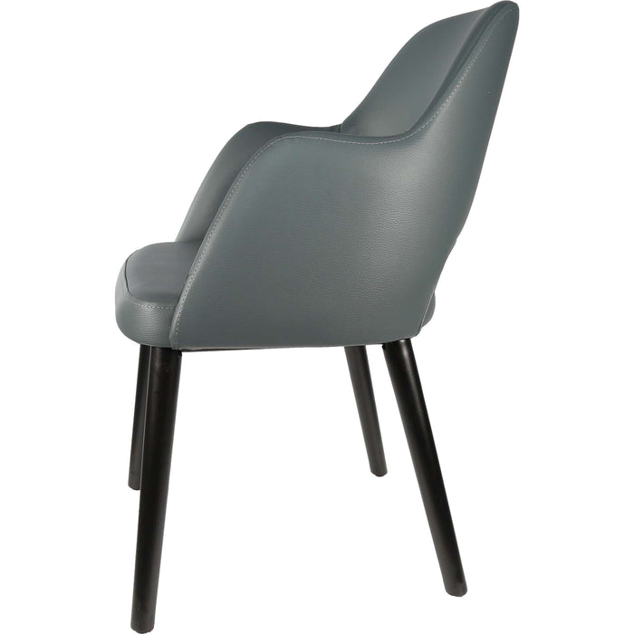 Durafurn Sorbet Chair - Black Legs/Anthracite Vinyl