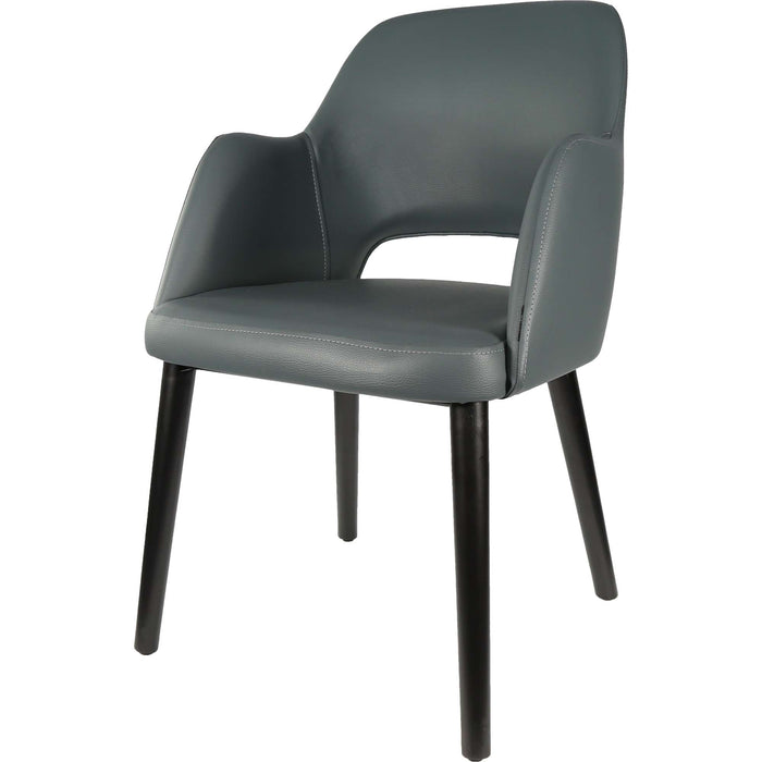 Durafurn Sorbet Chair - Black Legs/Anthracite Vinyl