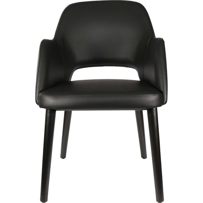 Durafurn Sorbet Chair - Black Legs/Black Vinyl