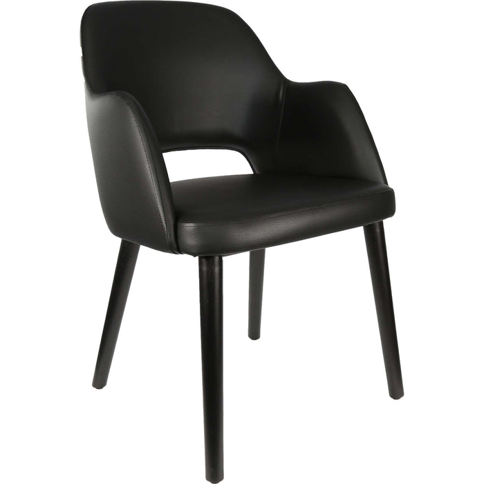 Durafurn Sorbet Chair - Black Legs/Black Vinyl