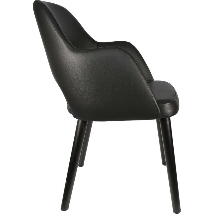 Durafurn Sorbet Chair - Black Legs/Black Vinyl