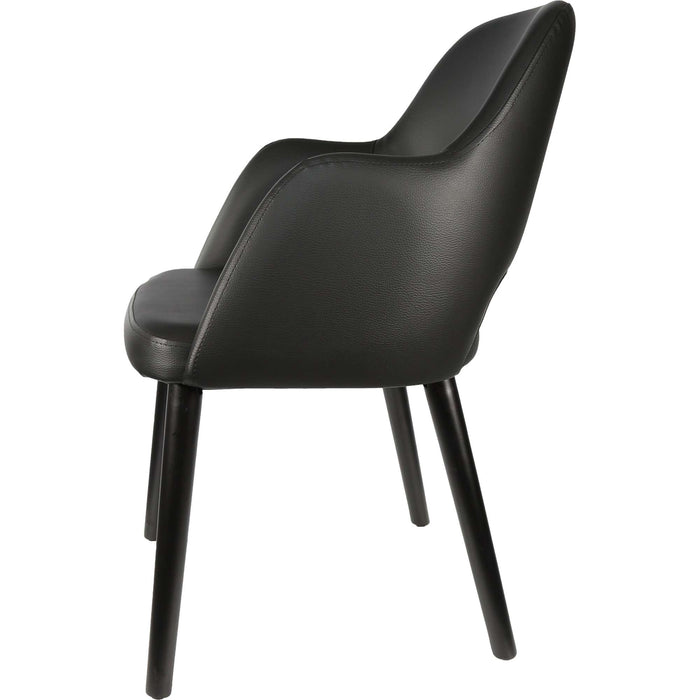 Durafurn Sorbet Chair - Black Legs/Black Vinyl