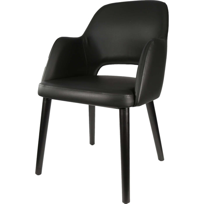 Durafurn Sorbet Chair - Black Legs/Black Vinyl