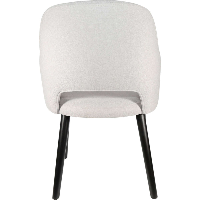 Durafurn Sorbet Chair - Black Legs/ Light Grey Woven Fabric