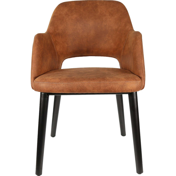 Durafurn Sorbet Chair - Black Legs/Tan Premium Vinyl