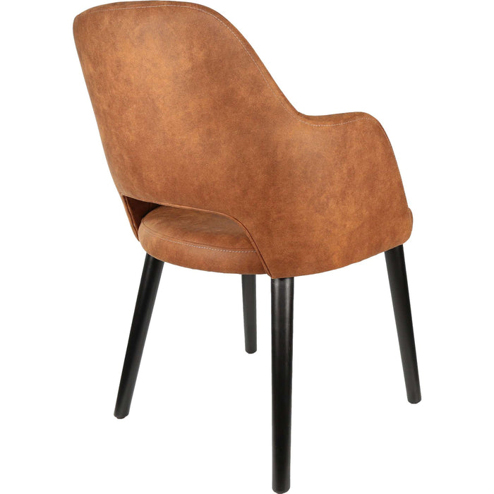 Durafurn Sorbet Chair - Black Legs/Tan Premium Vinyl