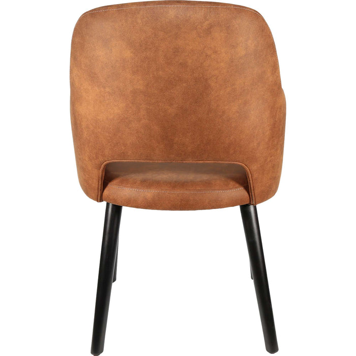 Durafurn Sorbet Chair - Black Legs/Tan Premium Vinyl