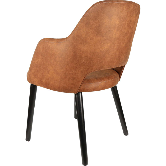 Durafurn Sorbet Chair - Black Legs/Tan Premium Vinyl
