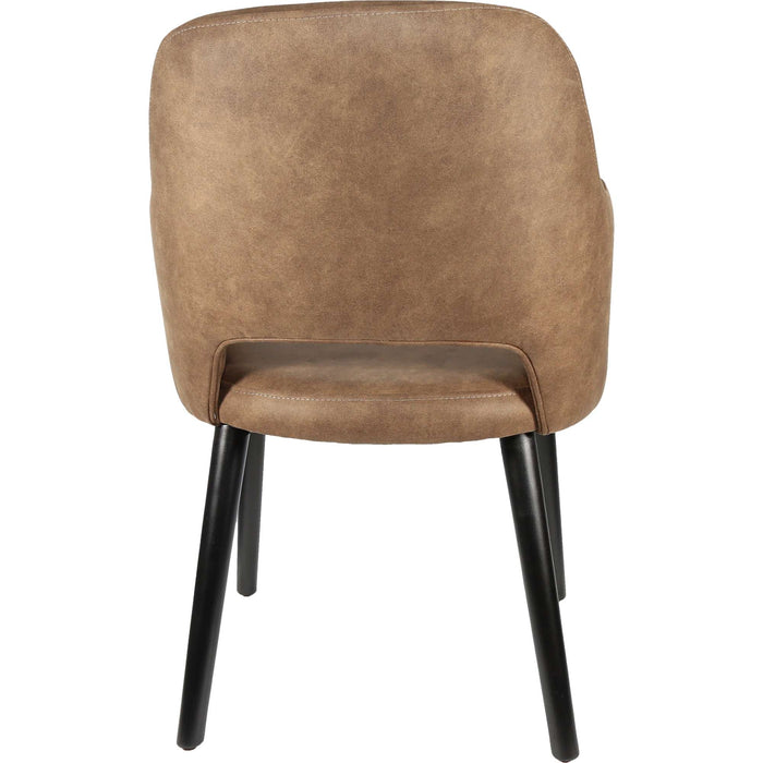 Durafurn Sorbet Chair - Black Legs/Mocha Premium Vinyl
