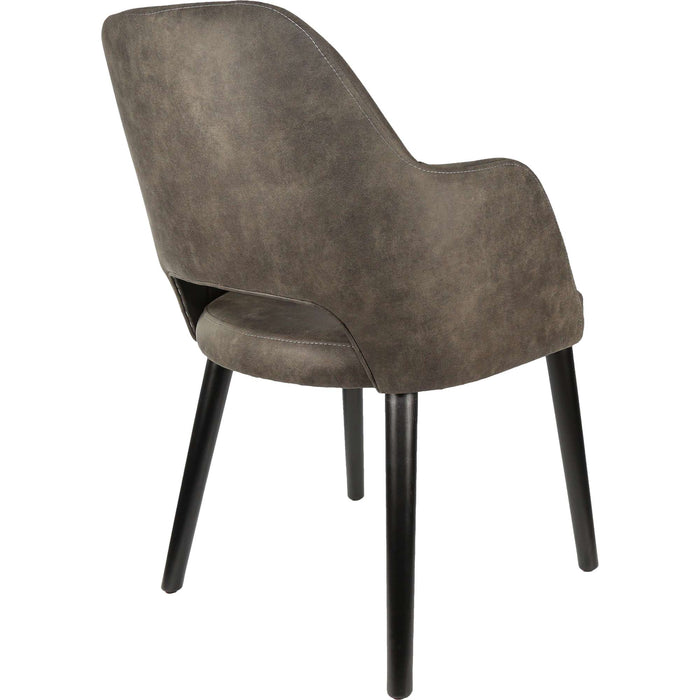 Durafurn Sorbet Chair - Black Legs/Charcoal Premium Vinyl