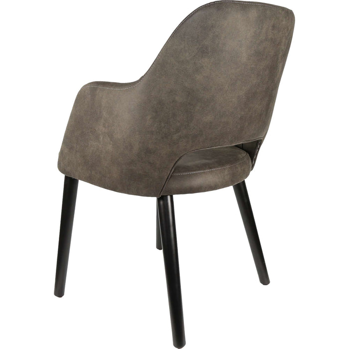 Durafurn Sorbet Chair - Black Legs/Charcoal Premium Vinyl
