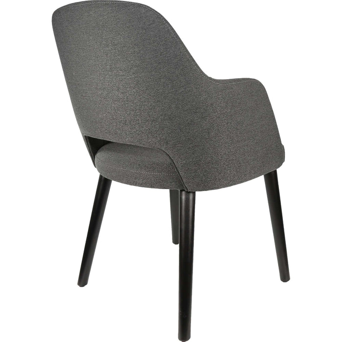 Durafurn Sorbet Chair - Black Legs/Anthracite Woven Fabric