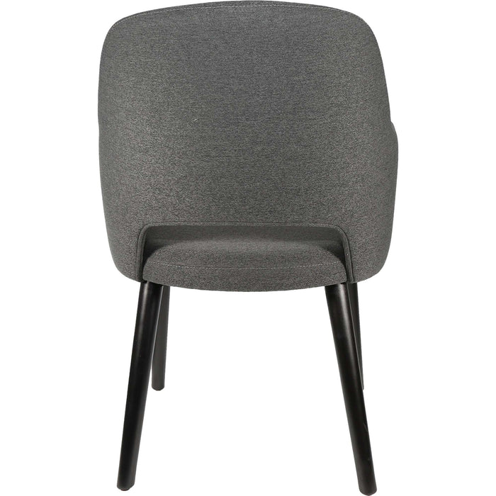 Durafurn Sorbet Chair - Black Legs/Anthracite Woven Fabric