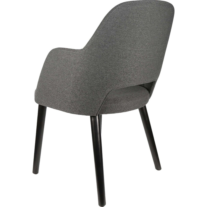 Durafurn Sorbet Chair - Black Legs/Anthracite Woven Fabric