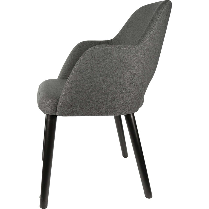 Durafurn Sorbet Chair - Black Legs/Anthracite Woven Fabric