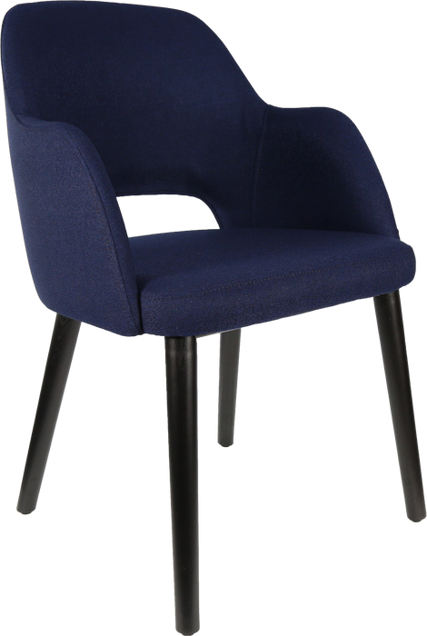Durafurn Sorbet Chair - Black Legs/Navy Woven Fabric
