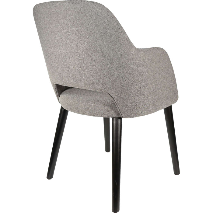 Durafurn Sorbet Chair - Black Legs/Taupe Woven Fabric