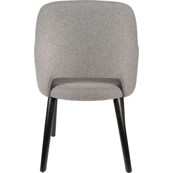 Durafurn Sorbet Chair - Black Legs/Taupe Woven Fabric