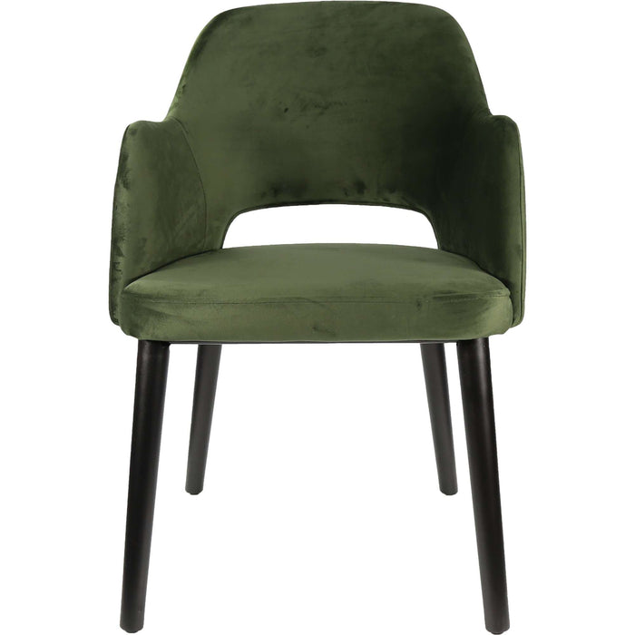 Durafurn Sorbet Chair - Black Legs/Avocado Velvet