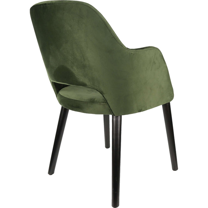Durafurn Sorbet Chair - Black Legs/Avocado Velvet