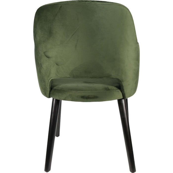 Durafurn Sorbet Chair - Black Legs/Avocado Velvet