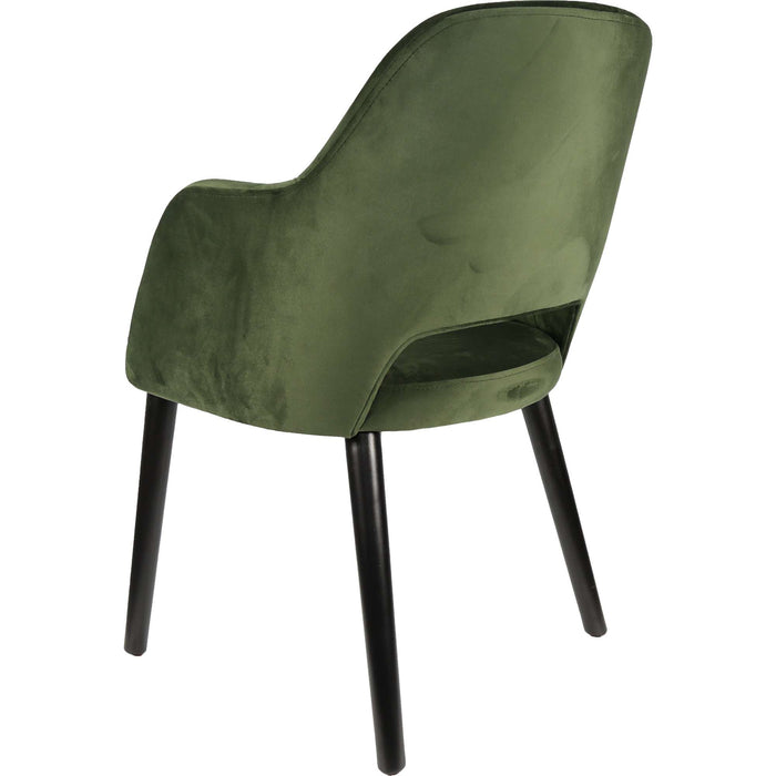 Durafurn Sorbet Chair - Black Legs/Avocado Velvet