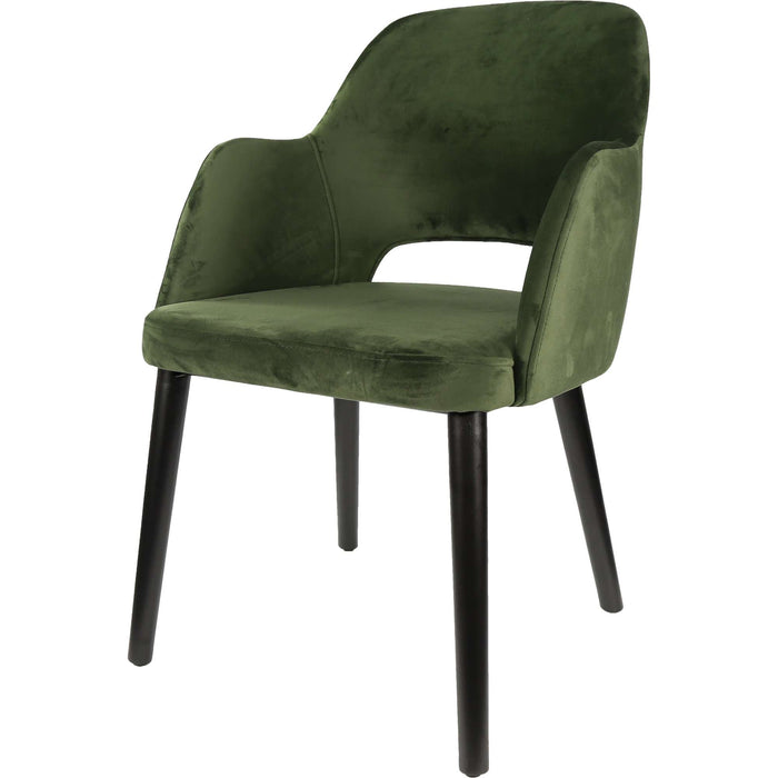 Durafurn Sorbet Chair - Black Legs/Avocado Velvet