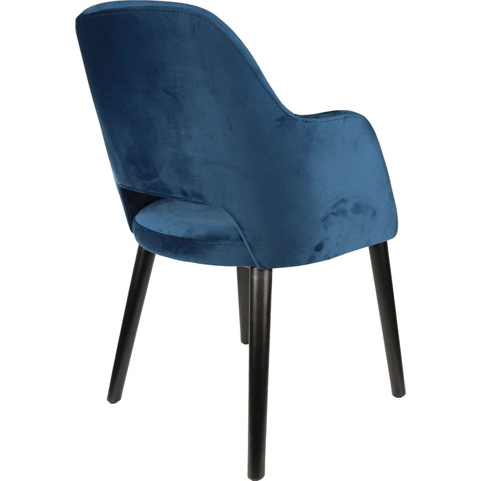 Durafurn Sorbet Chair - Black Legs/Denim Velvet